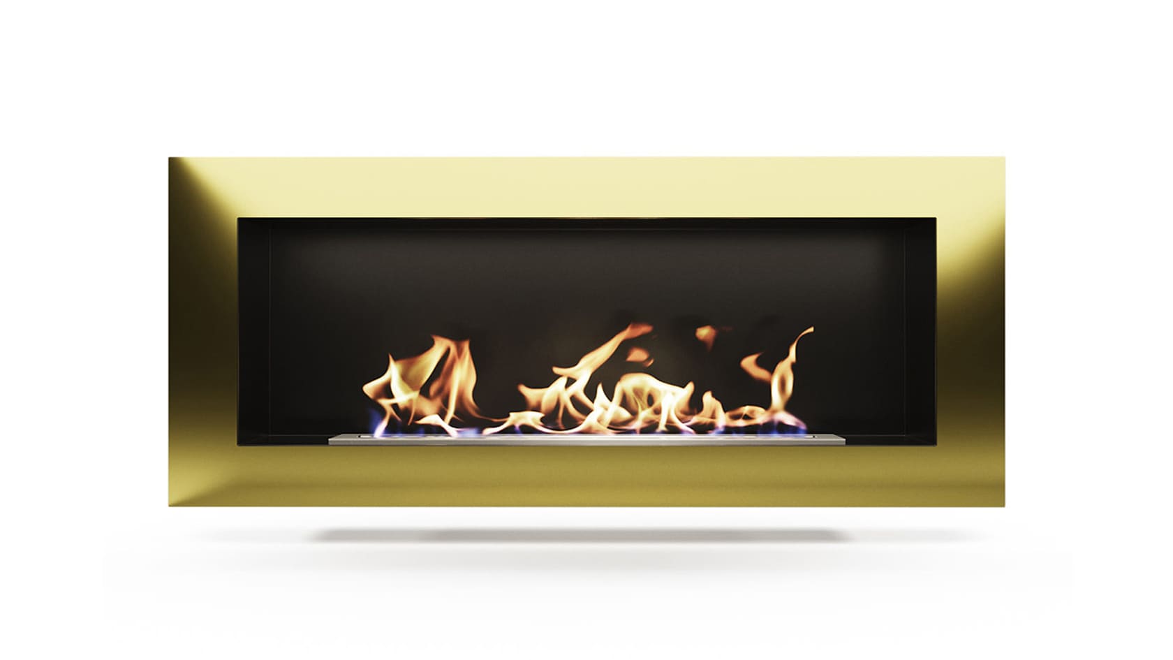 Биокамин "Русский огонь" Барокко 1500N настенный с защитным и декоративным стеклом по цене 74 250 руб.