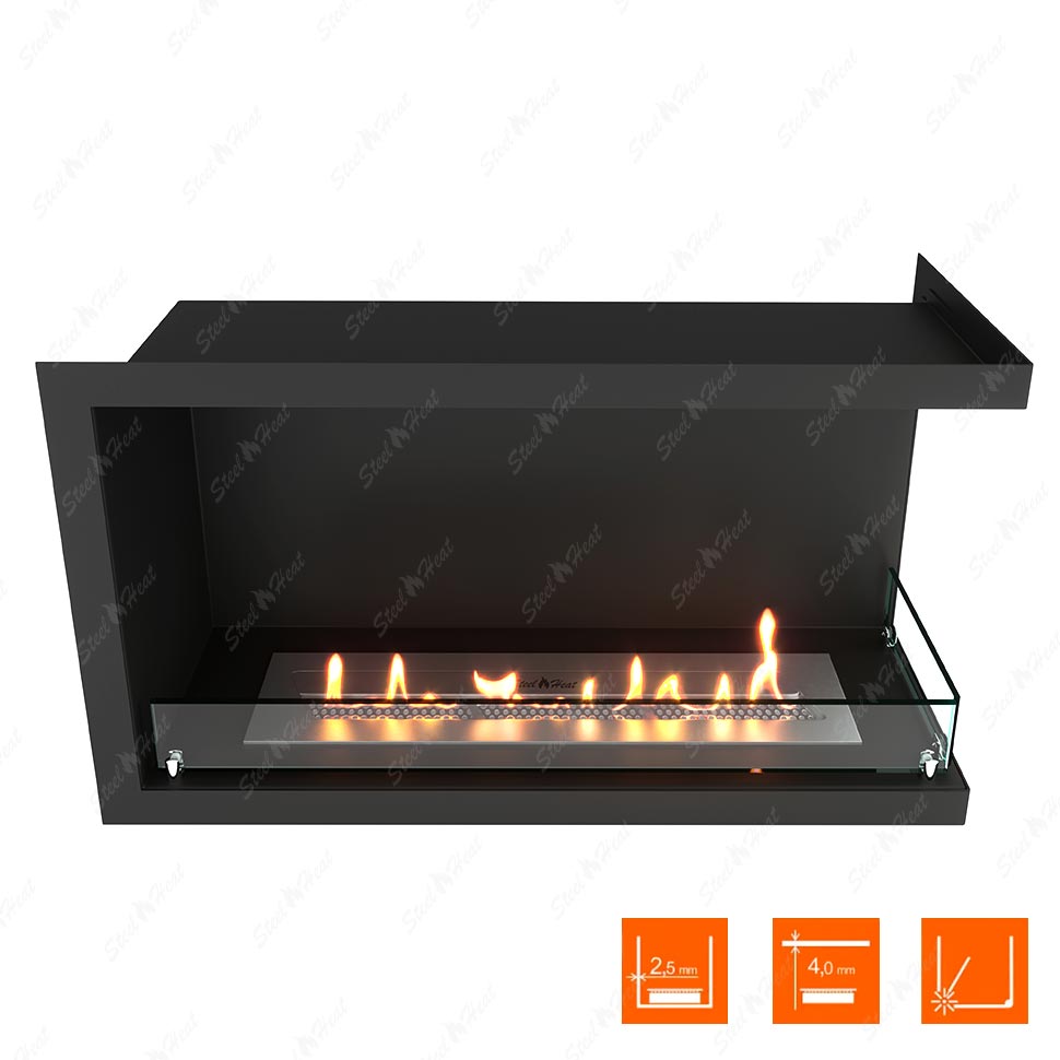 Биокамин угловой SteelHeat Leader 800 правый стекло Биокамин угловой SteelHeat Leader 800 правый стекло по цене 32 752 руб.