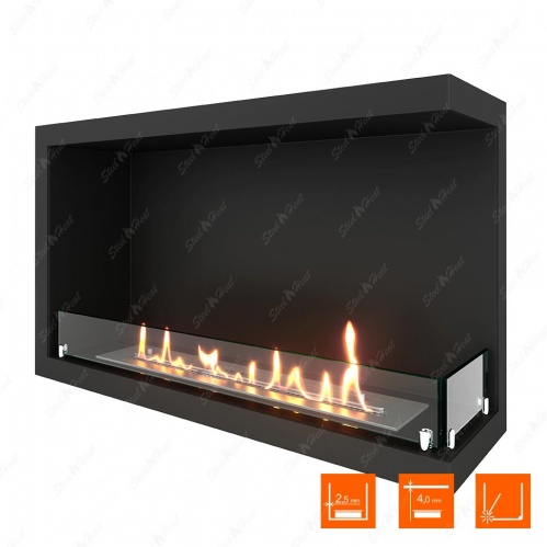 Биокамин угловой SteelHeat Leader 800 правый стекло Биокамин угловой SteelHeat Leader 800 правый стекло