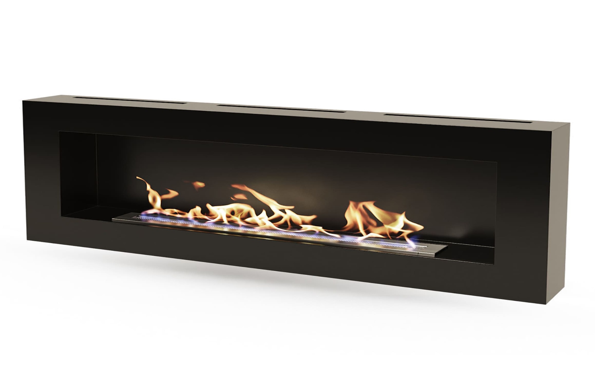 Биокамин "Русский огонь" Лофт 2100N настенный с декоративным стеклом (стемалитом) по цене 101 900 руб.