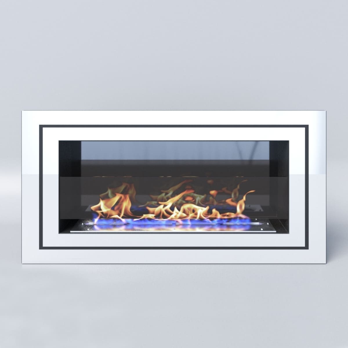 Биокамин "Русский огонь" Стенли 800V встраиваемый с декоративным стеклом (стемалитом) по цене 36 100 руб.