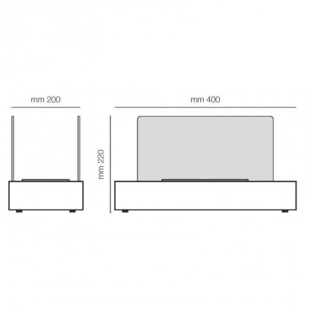 Биокамин TecnoAirSystem Cremona Black Биокамин TecnoAirSystem Cremona Black по цене 12 100 руб.