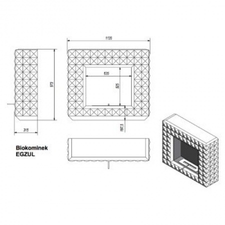 Биокамин Kratki EGZUL по цене 
