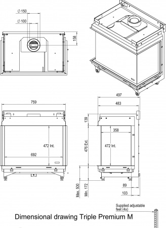 Газовый камин Faber Triple M