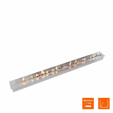 Биокамин SteelHeat WALL  LONG 1800 черный, стекло по цене 76 020 руб.