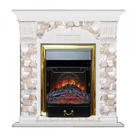 Арочный Арбат (белый)+Majestic Brass Арочный Арбат (белый)+Majestic Brass