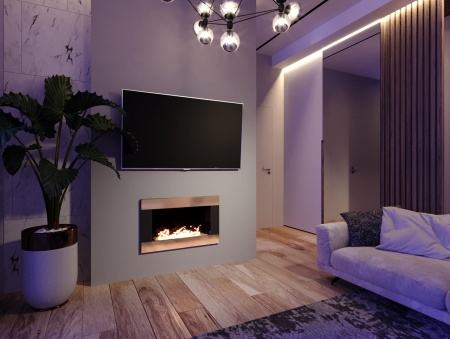 Биокамин "Русский огонь" Голд 800V встраиваемый (высота 500мм.) по цене 31 400 руб.