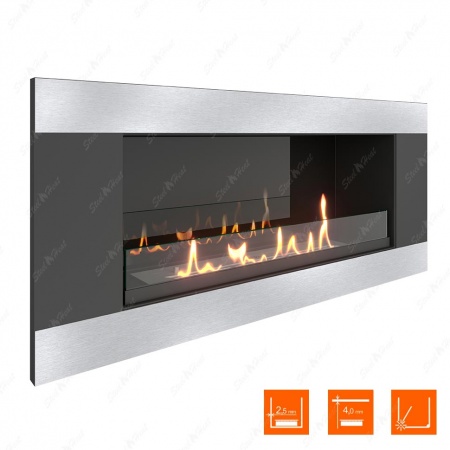 Биокамин SteelHeat LONG-H 900 стекло + стемалит Биокамин SteelHeat LONG-H 900 стекло + стемалит по цене 48 000 руб.